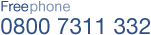 free phone 0800 7311 332